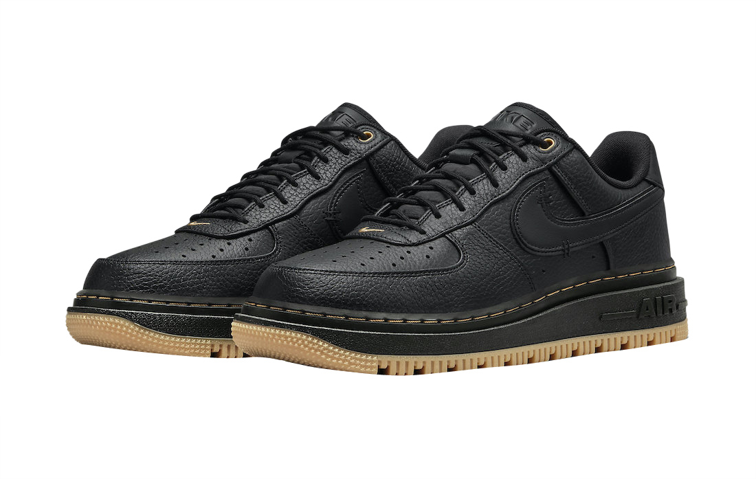 Buty Nike Air Force 1 Luxe Black Gum DB4109-001 - obrazek 2