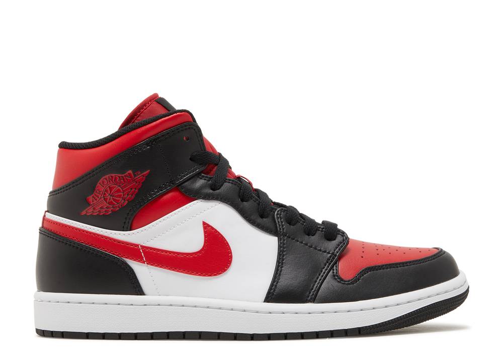 Air Jordan 1 Mid 'Bred Toe' 554724-079 - obrazek 6