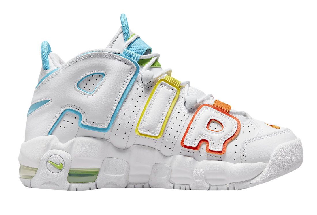 Buty Nike Air More Uptempo White Multi-Color FJ4624-100 - obrazek 3