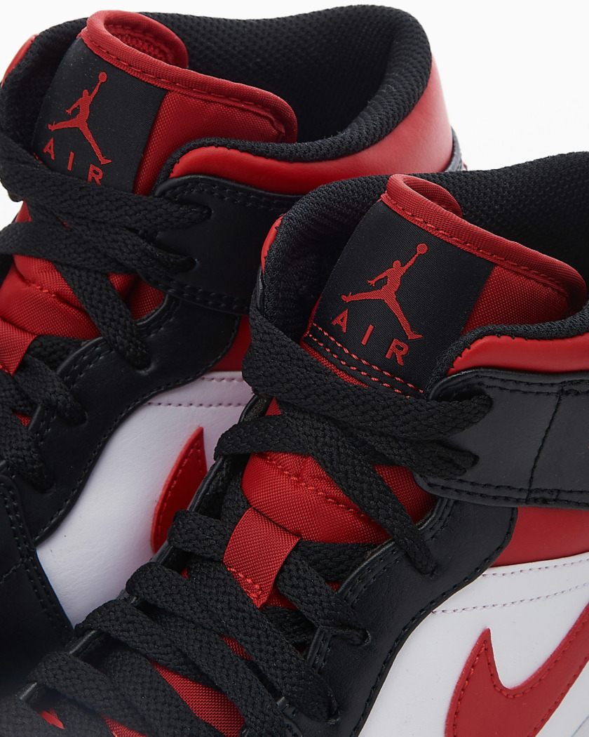 Air Jordan 1 Mid 'Bred Toe' 554724-079 - obrazek 2
