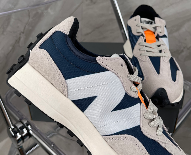 Buty New Balance 327 Granatowe WS327BA - obrazek 8