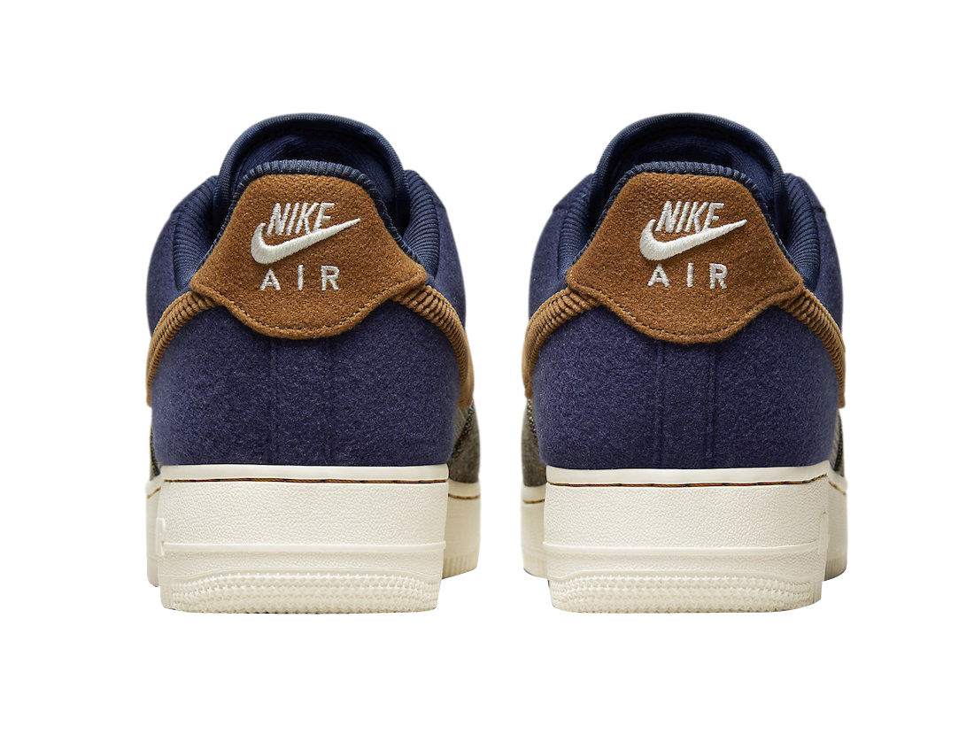 Buty Nike Air Force 1 FQ8744-410 Brown and Midnight Navy - obrazek 5