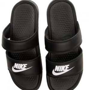 Klapki Nike Benassi 819717-010 Czarne Grube Pasy