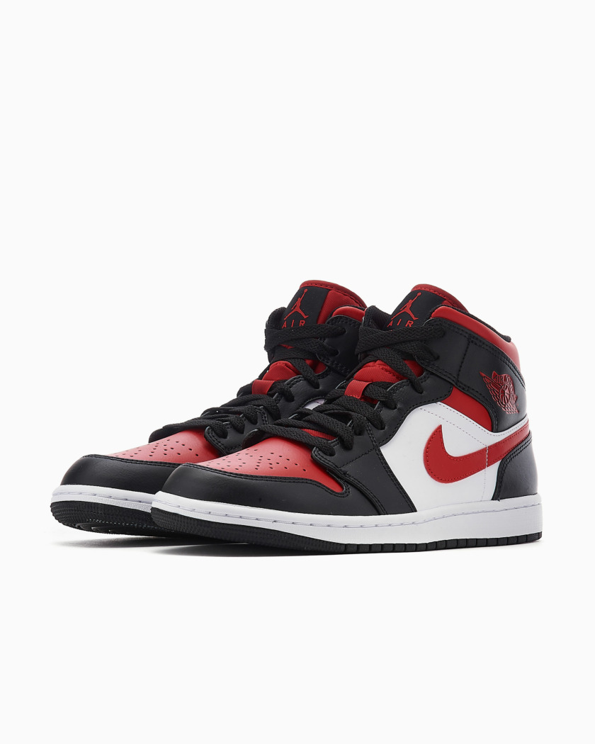 Air Jordan 1 Mid 'Bred Toe' 554724-079 - obrazek 4