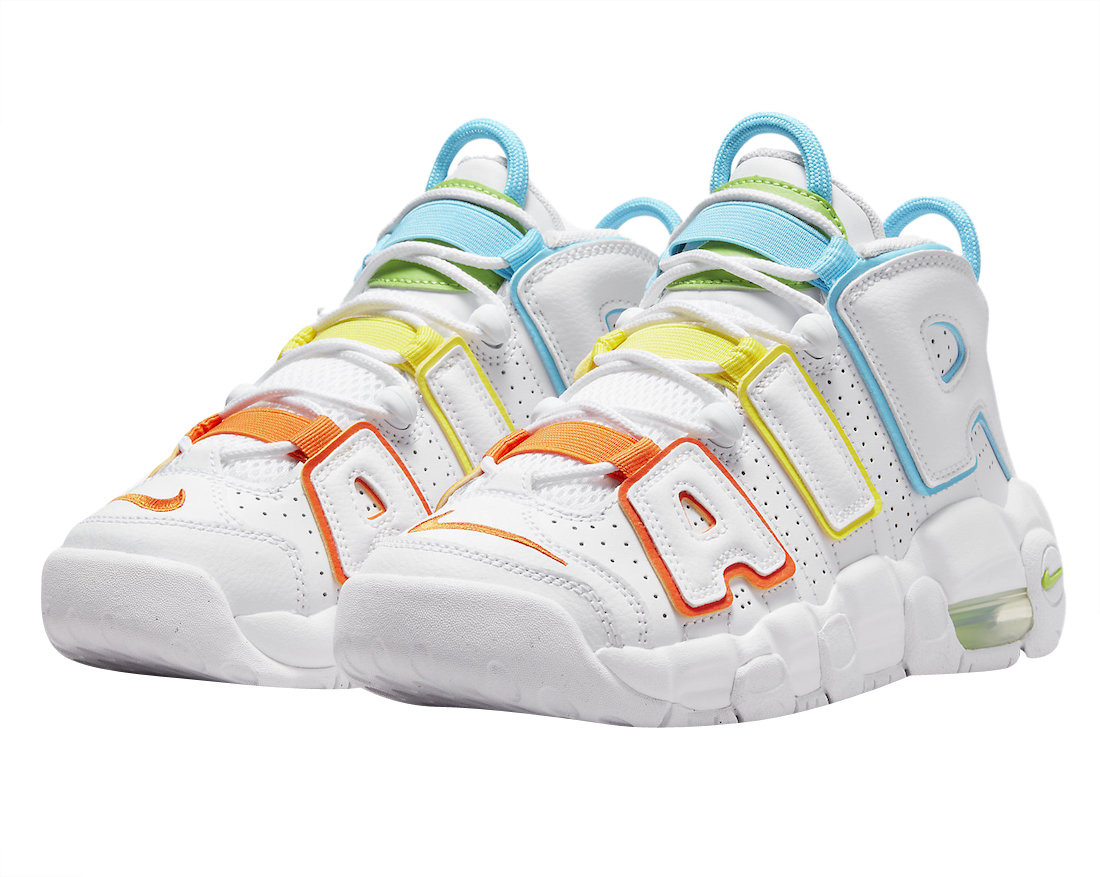 Buty Nike Air More Uptempo White Multi-Color FJ4624-100 - obrazek 2