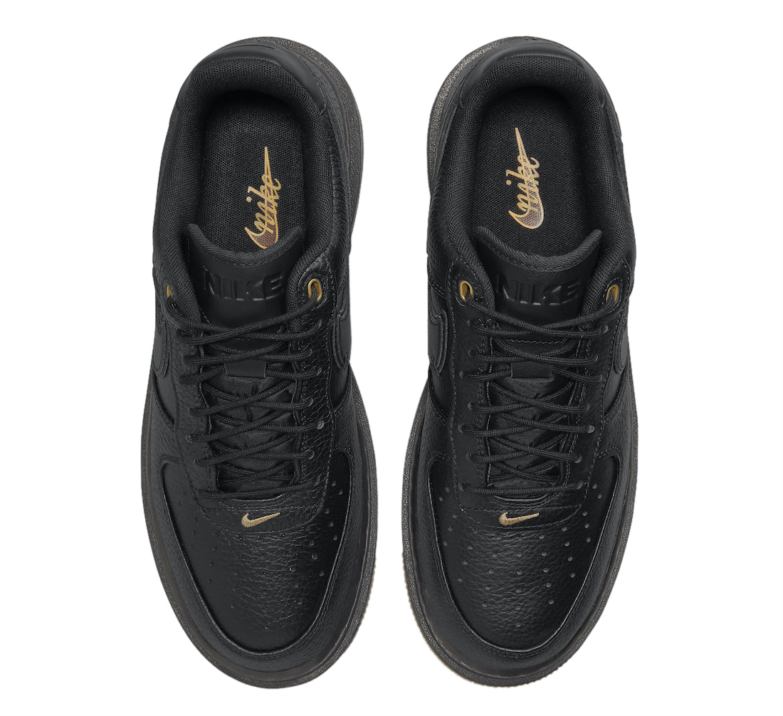 Buty Nike Air Force 1 Luxe Black Gum DB4109-001 - obrazek 4