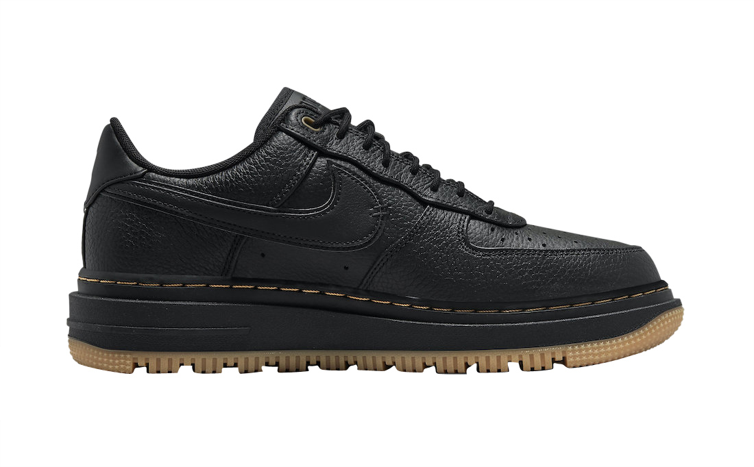 Buty Nike Air Force 1 Luxe Black Gum DB4109-001 - obrazek 3