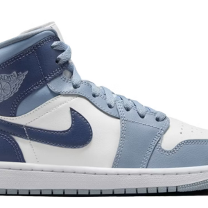 Buty Nike Jordan WMNS Air Jordan 1 Mid BQ6472-140 biało niebieskie
