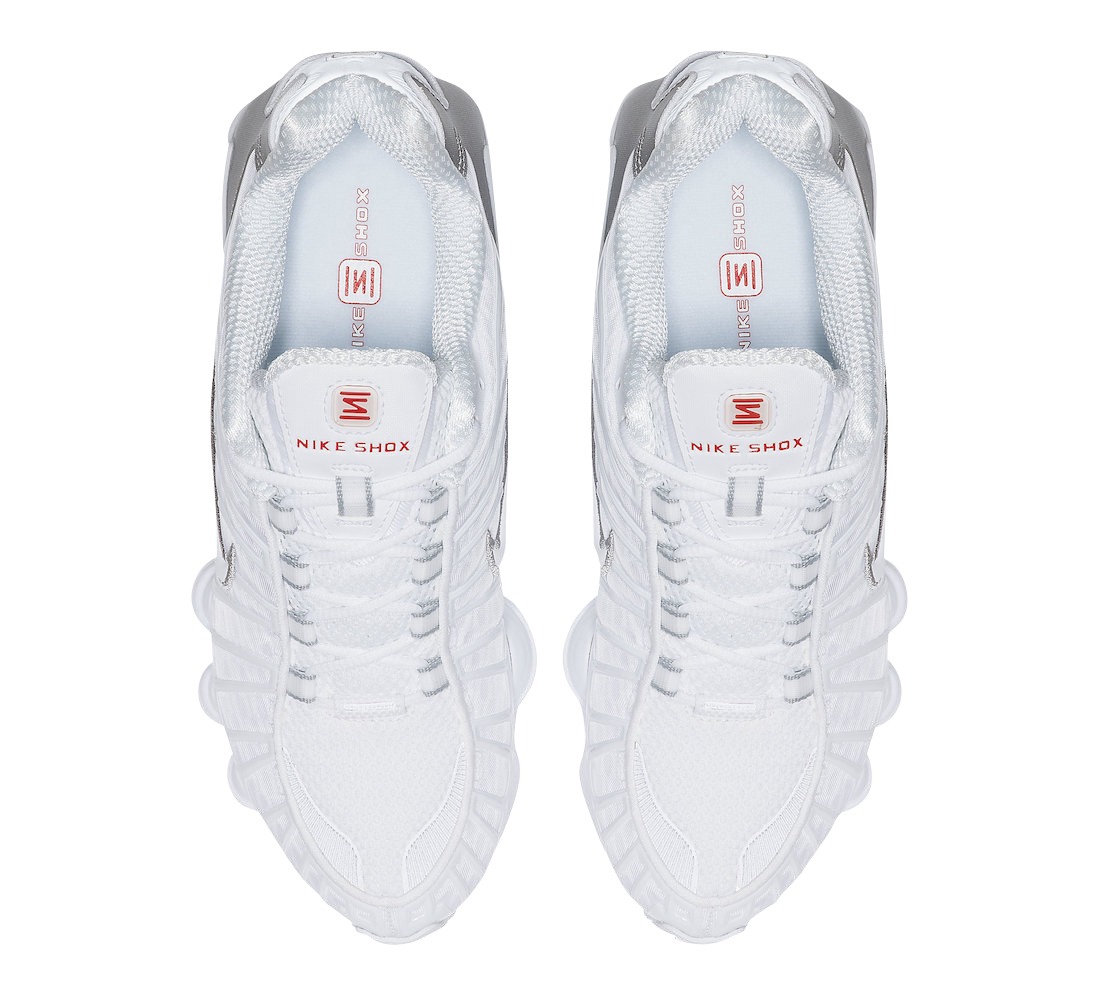 Buty Nike Shox TL AR3566-100 Białe - obrazek 4