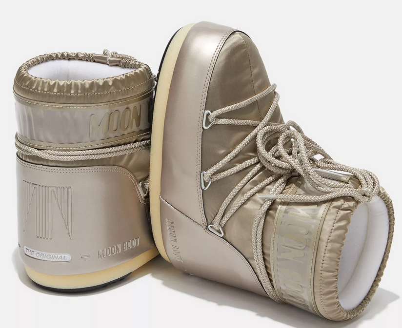 Buty zimowe Moon Boot GLANCE 14093500003 złote - obrazek 5