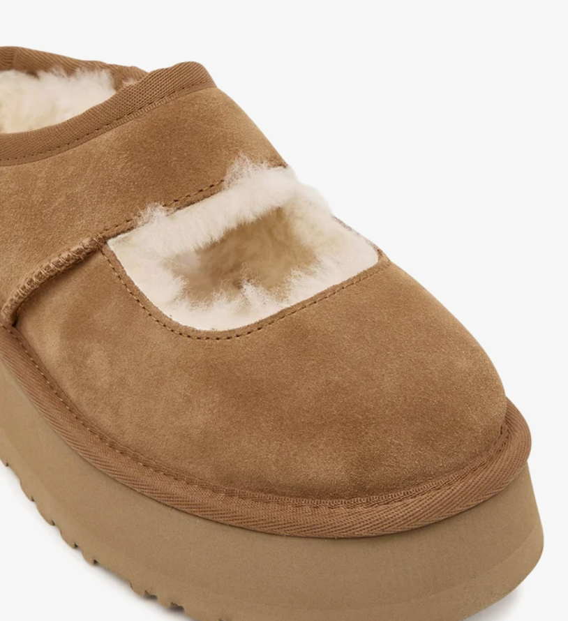 Buty UGG kapcie zamszowe Bea Mary Jane kolor brązowy 1167612-CHE - obrazek 5