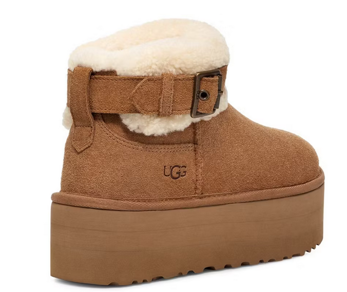 Buty zimowe damskie UGG Ultra Mini Belted Roller Boot 1144041 - obrazek 3