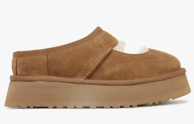 Buty UGG kapcie zamszowe Bea Mary Jane kolor brązowy 1167612-CHE - obrazek 2