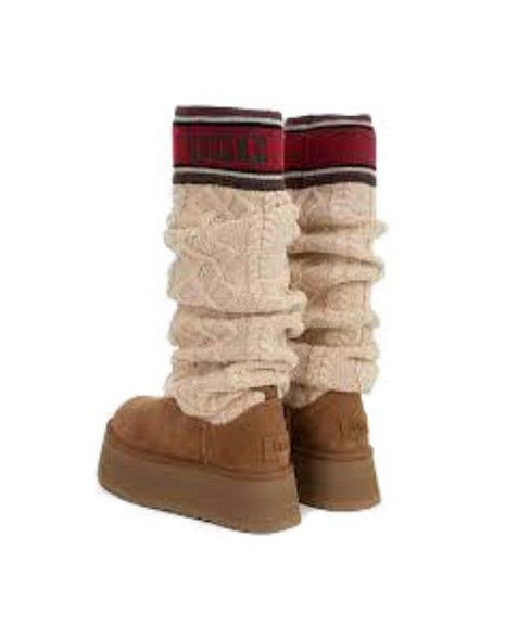 UGG Classic Sweater Letter Tall Boot 1144044 Brązowe - obrazek 4